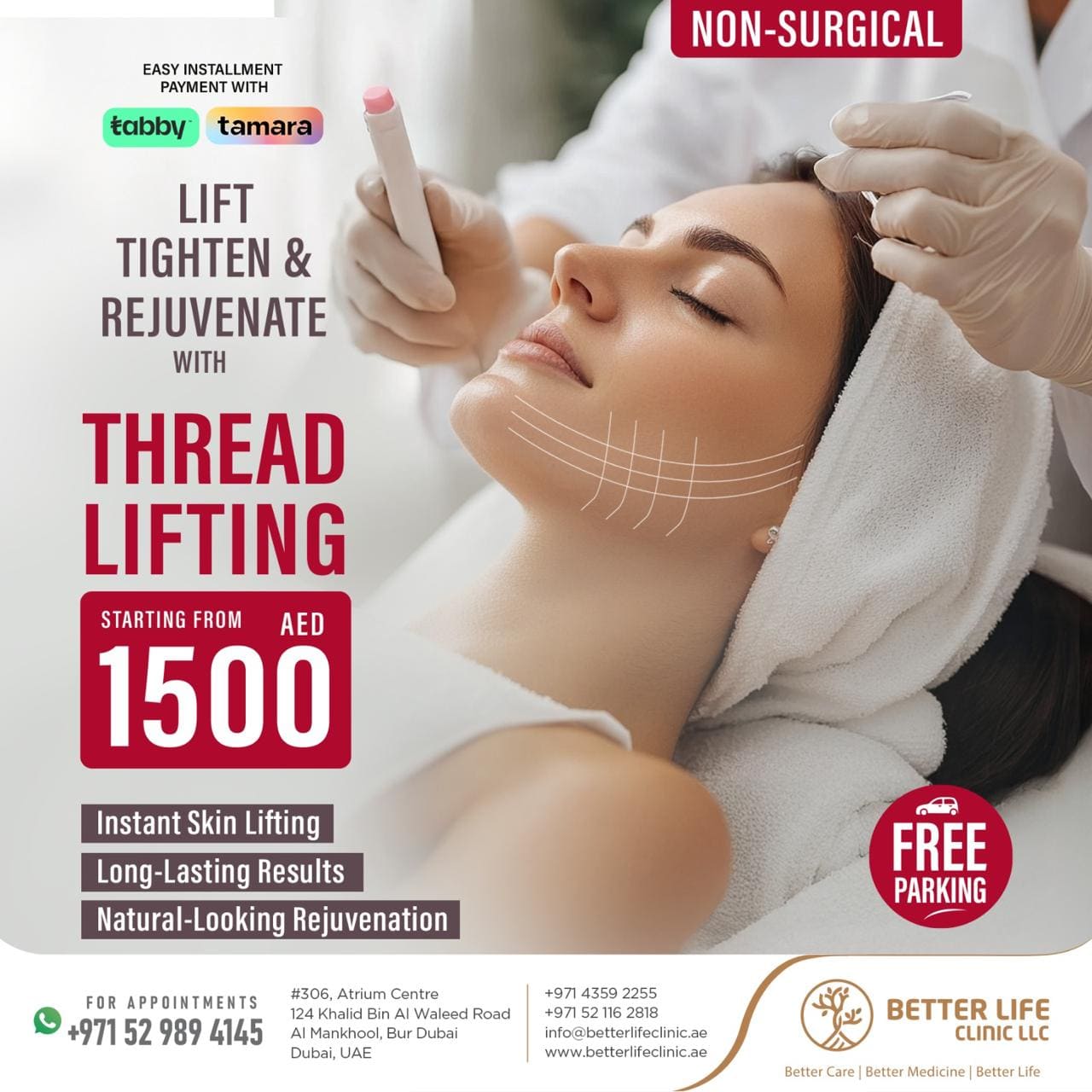 Thread Lift in Dubai  Non-Surgical Face Lifting & Skin Tightening