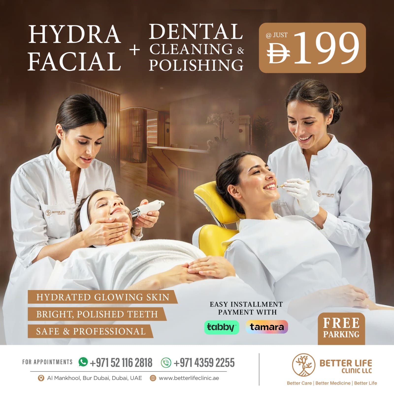 Hydrafacial & Teeth Cleaning Offer