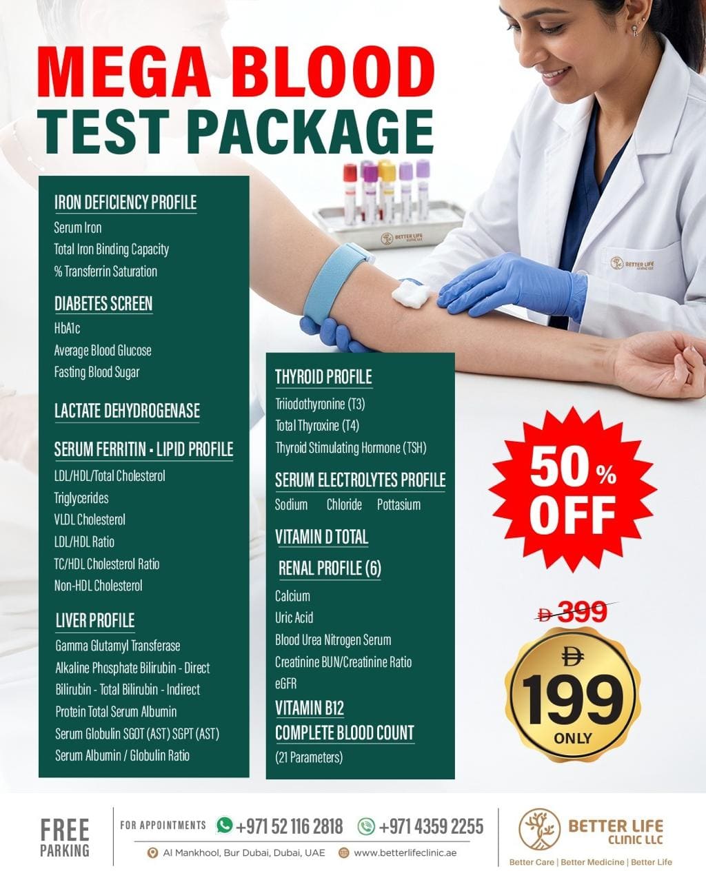 Blood Test Packages in Dubai Complete Health Checkup & Lab Tests